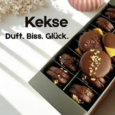 Kekse Duft. Biss. Glück.