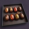 Happy Easter 10 Ostereier Pralinen box 8 er - Ostern ohne Zuckerzusatz